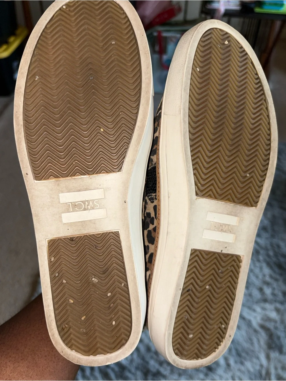 TOMS Leopard Print Slip-On Shoes Size 9